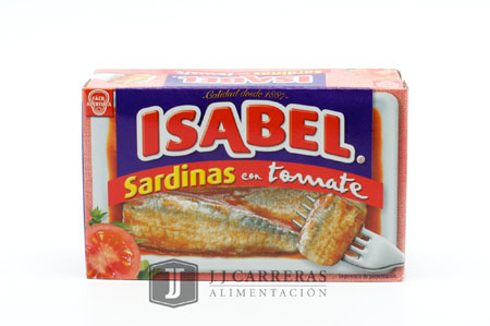 SARDINA TOMATE ISABEL RR-125 3/5 piezas/lata